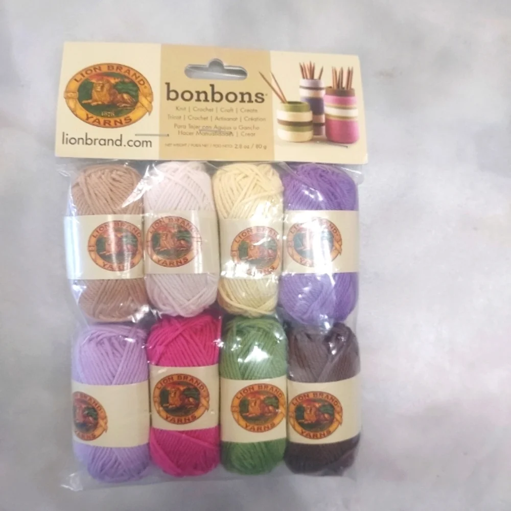 Lion 🦁 Brand Yarns Bonbons Cotton 8 Spring Colors